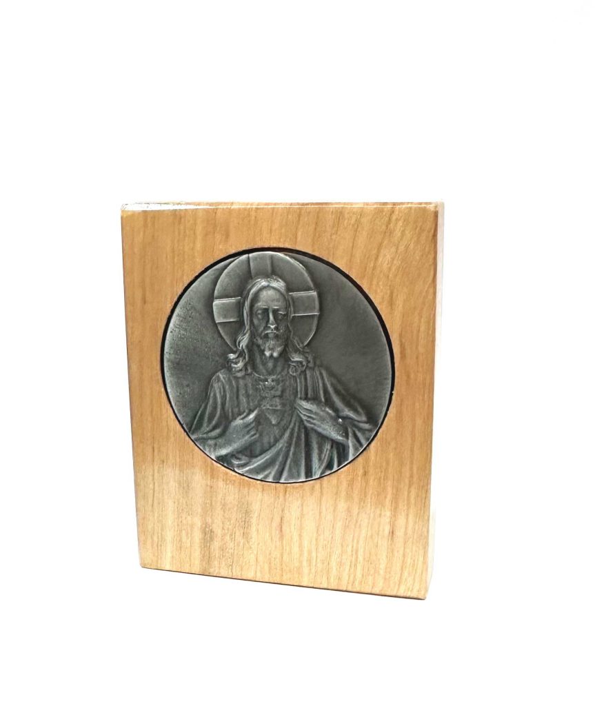 Icono de madera Sagrado Corazon de Jesus