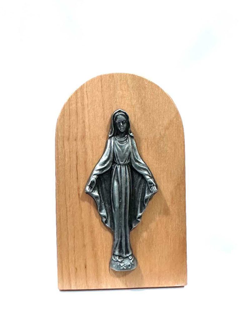 Icono natural Virgen de los rayos 11x7cm